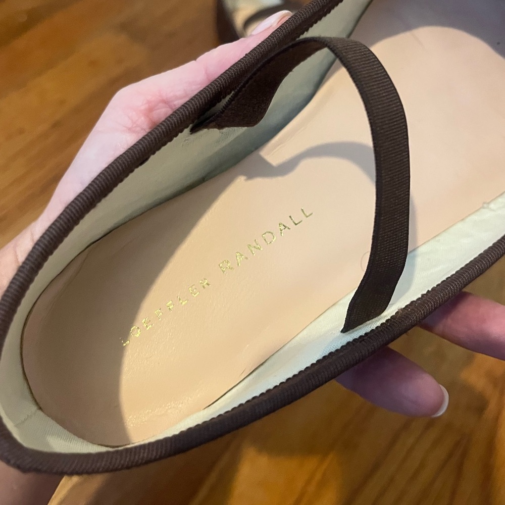 Loeffler Randall - Leonie Espresso Woven Ballet Flat - size 6.5 - Picture 6 of 7